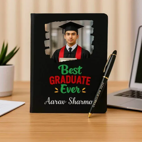 Custom Graduation Diary with Pen