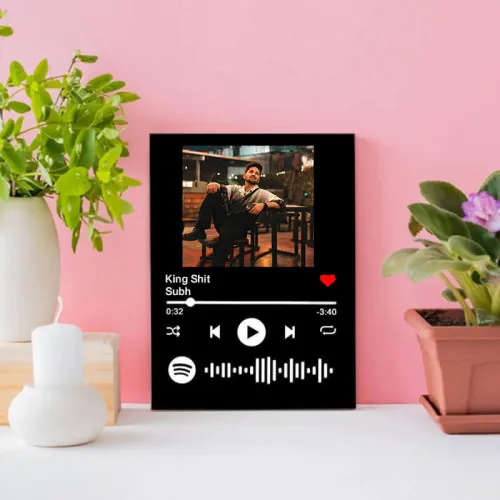 Black Spotify Plaque For Brother