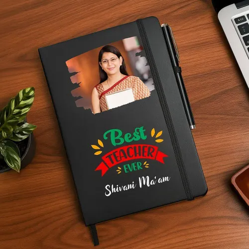 Personalized Teacher Notebook with Photo