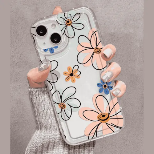 Line art flower design