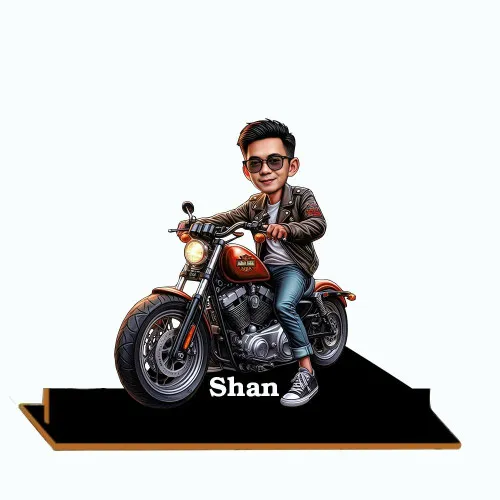 Customized Caricature For Bike Lover's