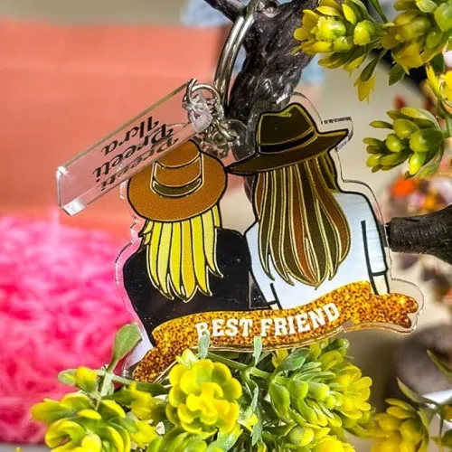 Bestie Keychain with Names