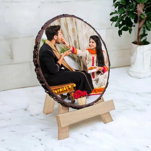 Custom Raksha Bandhan Wooden Photo Frame
