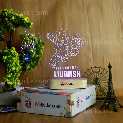 Customized Ironman LED lamp for kids