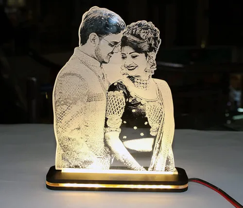 Personalized 3D Photo LAMP for couple
