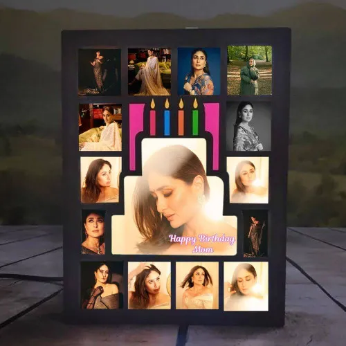Multi-Photo Customized LED Frame for Mom's Birthday