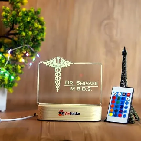 Customized 3D illusion lamp for doctor