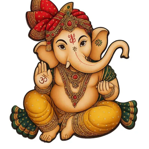 Ganesh Ji MDF Wall Hanging Set of 6