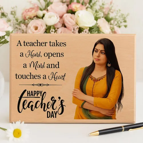 Custom Teacher’s Day Wooden Plaque