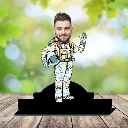 Personalized astronaut Caricature